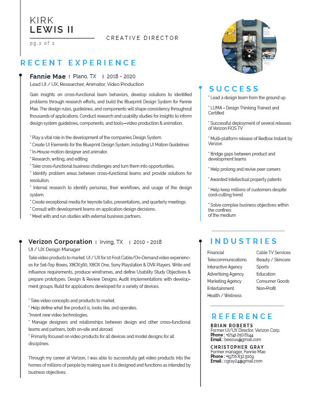 Archived 2021 resume page 2