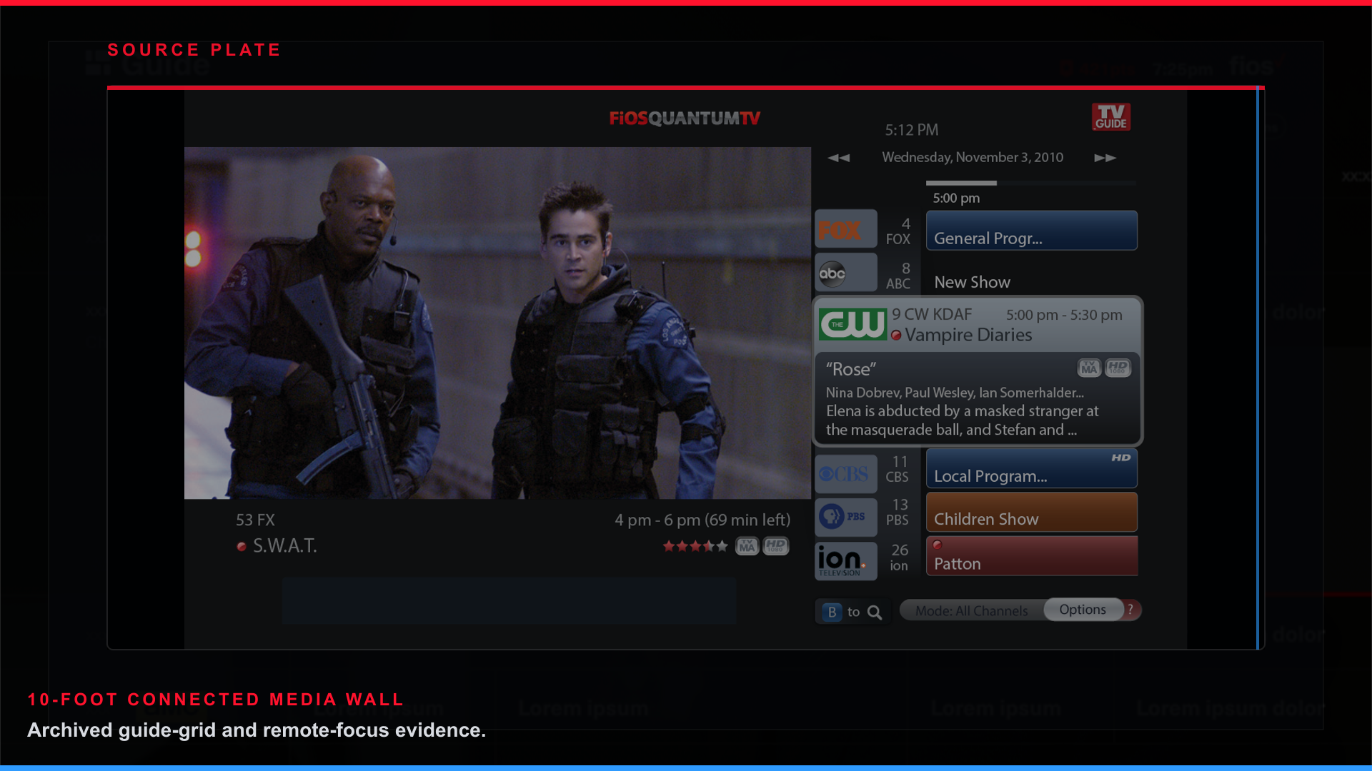 Archived FiOS TV guide interface